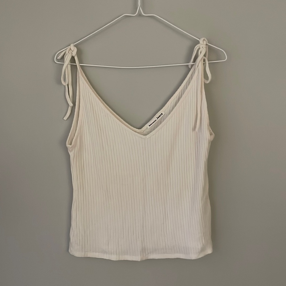 white reformation tank top